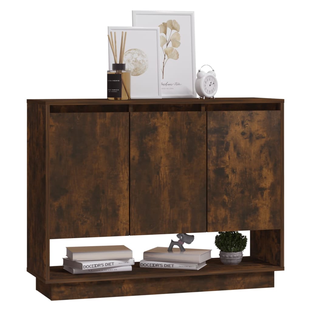 vidaXL Sideboard | Smoked oak | Engineered wood | Medium | Sideboard
