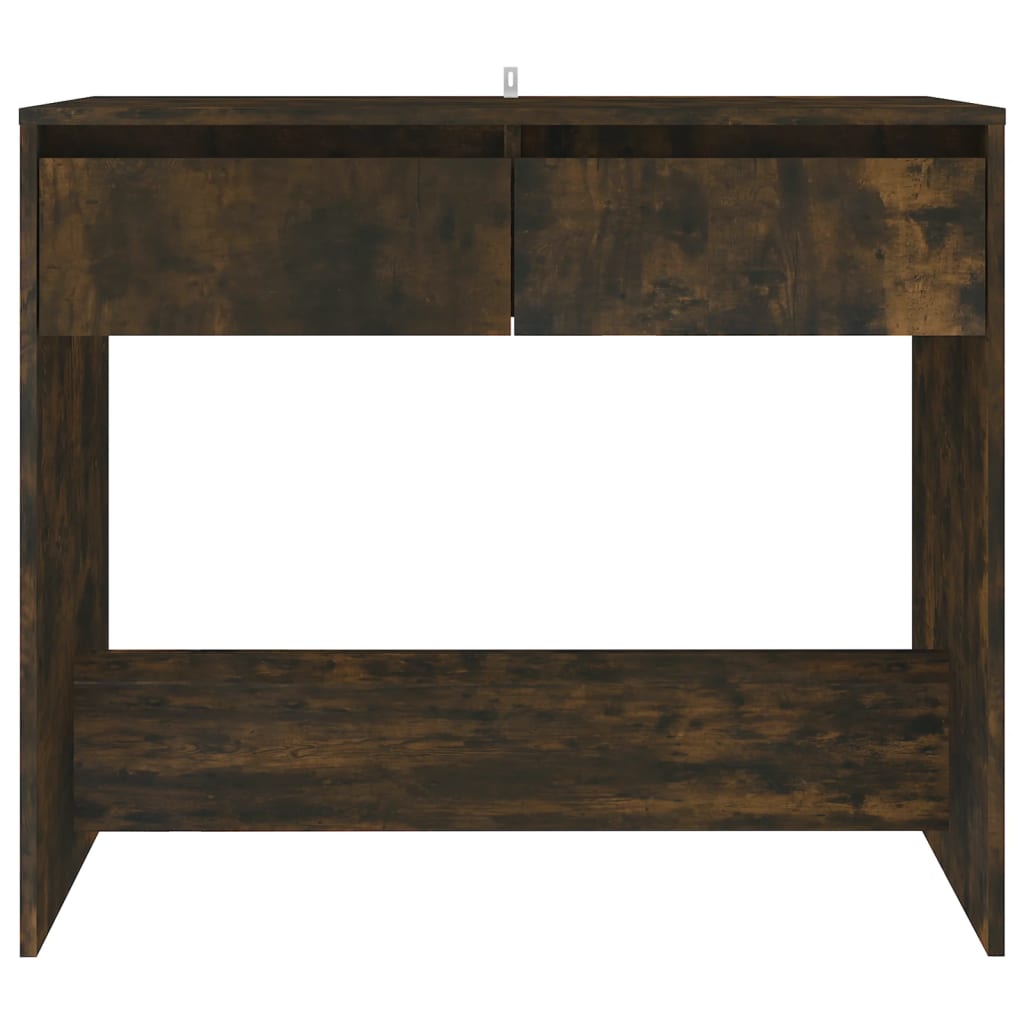 vidaXL Console Table Smoked Oak 89x41x76.5 cm Engineered Wood