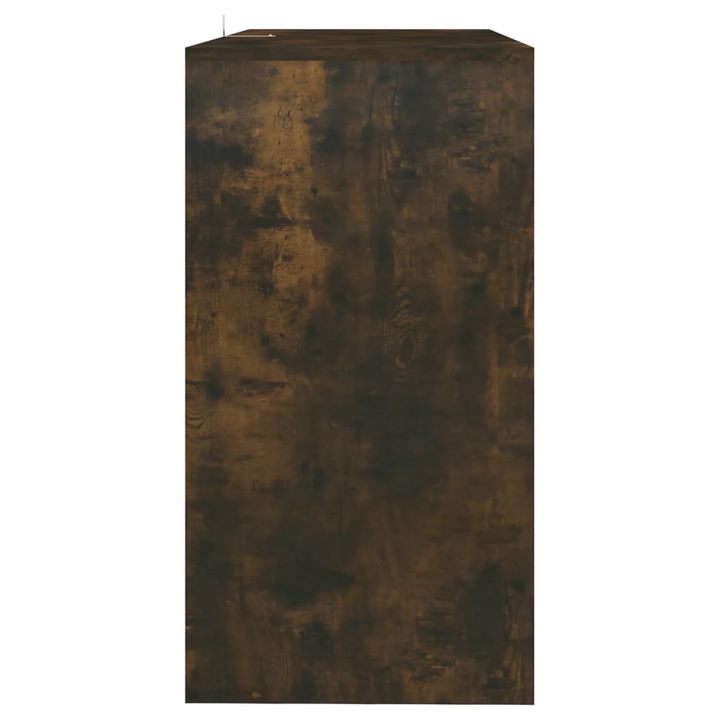 vidaXL Console Table Smoked Oak 89x41x76.5 cm Engineered Wood