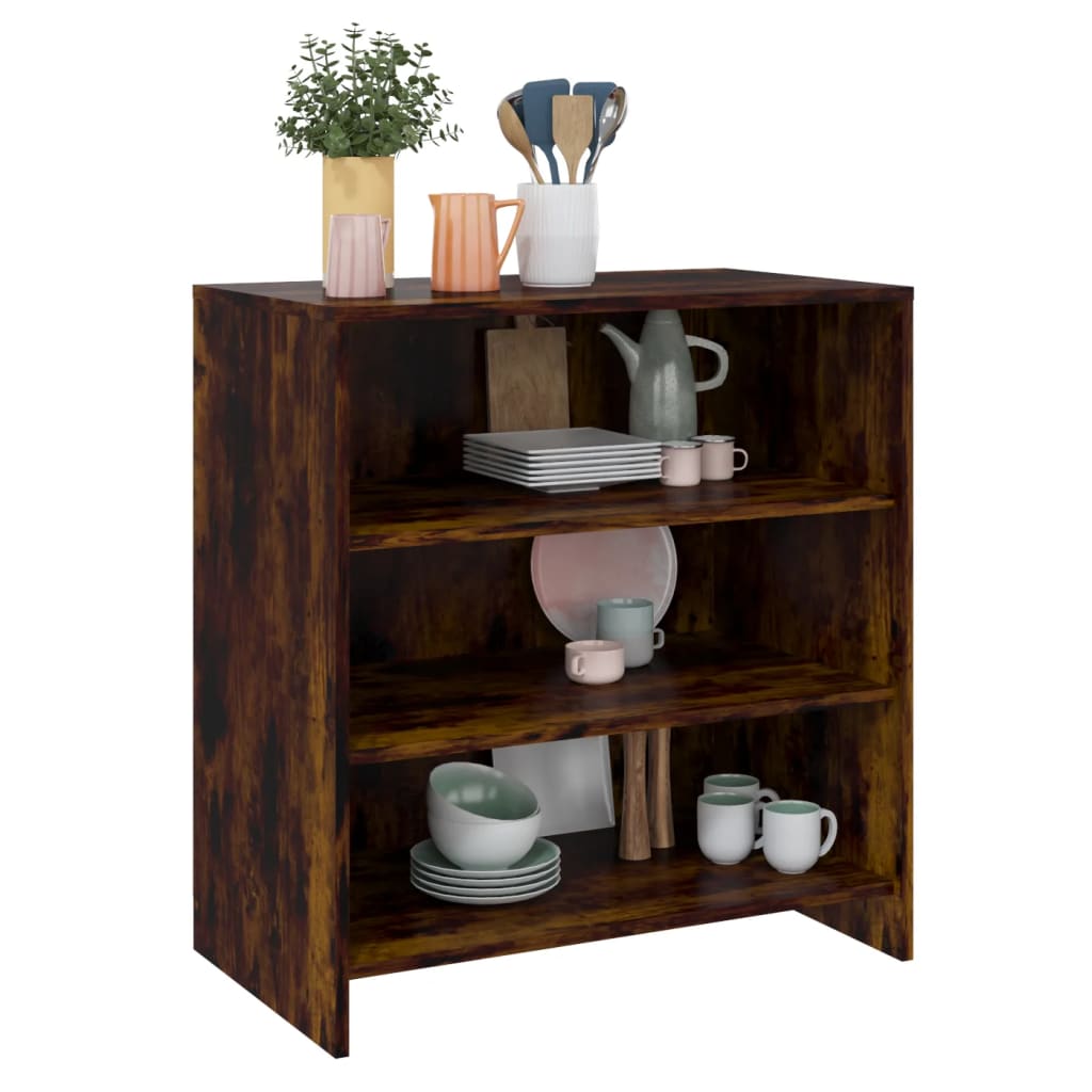 vidaXL Sideboard Smoked Oak 70x40.5x75 cm Engineered Wood