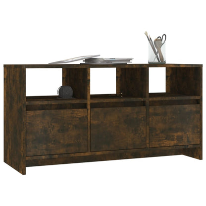 vidaXL TV Cabinet Smoked Oak 102x37.5x52.5 cm Engineered Wood