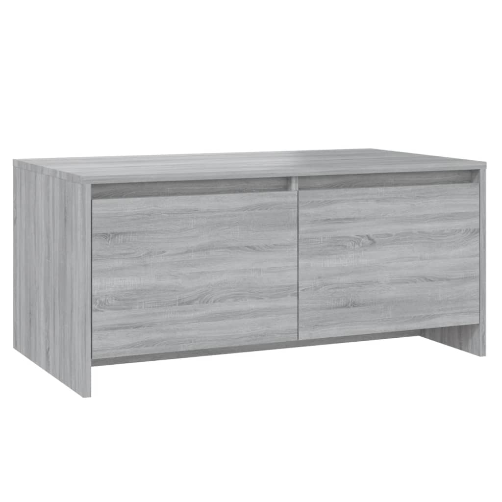 vidaXL Coffee Table Grey Sonoma 90x50x41.5 cm Engineered Wood