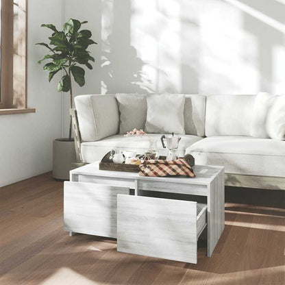 813030 vidaXL Coffee Table Grey Sonoma 90x50x41,5 cm Engineered Wood