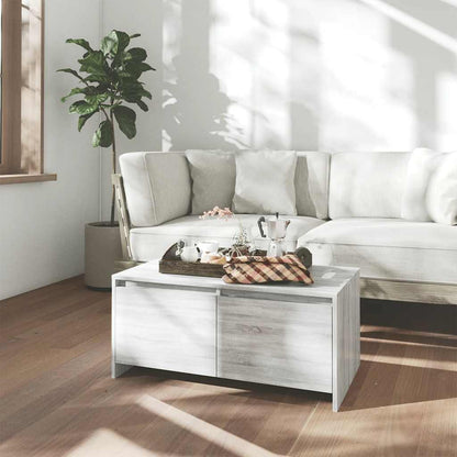 813030 vidaXL Coffee Table Grey Sonoma 90x50x41,5 cm Engineered Wood