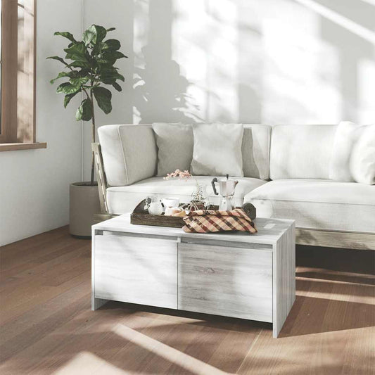 813030 vidaXL Coffee Table Grey Sonoma 90x50x41,5 cm Engineered Wood