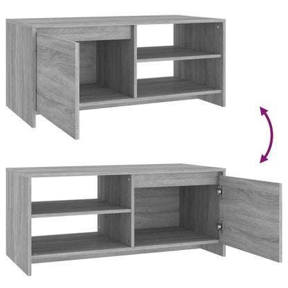 vidaXL Coffee Table Grey Sonoma 102x50x45 cm Engineered Wood