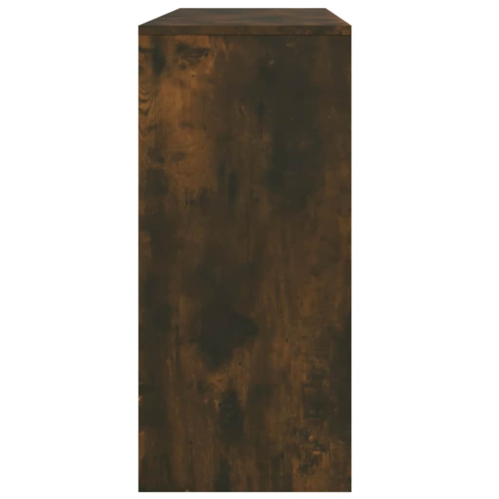 vidaXL Console Table Smoked Oak 100x35x76,5 cm Engineered Wood