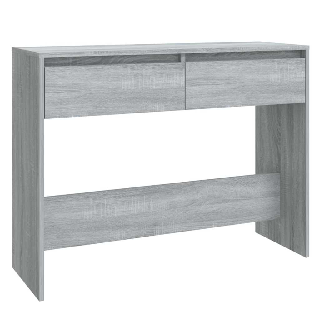 vidaXL Console Table Grey Sonoma 100x35x76,5 cm Engineered Wood
