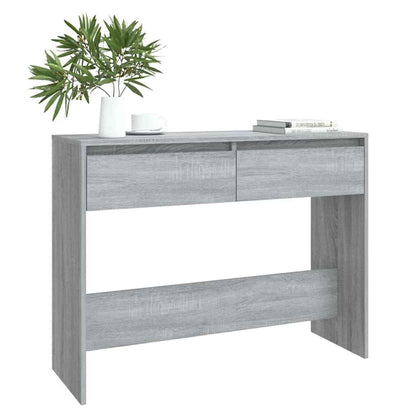 vidaXL Console Table Grey Sonoma 100x35x76,5 cm Engineered Wood