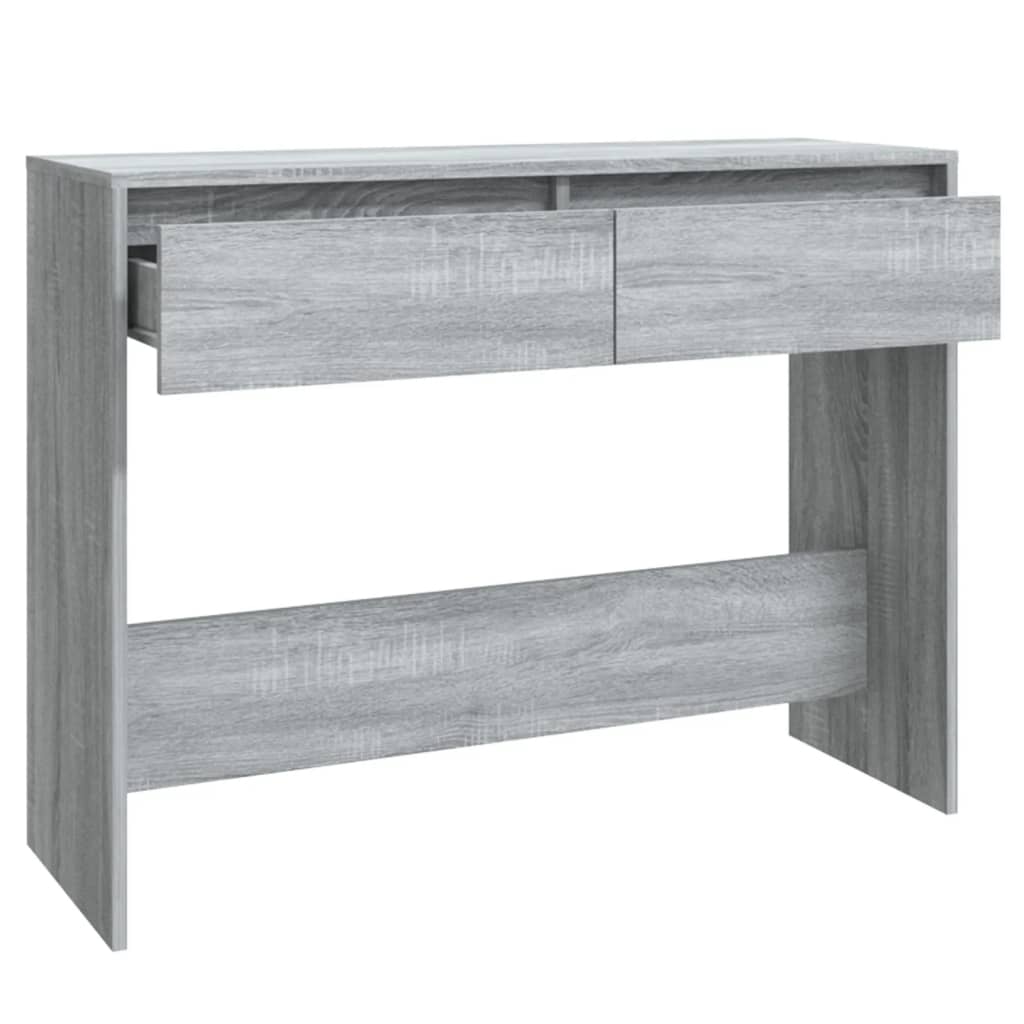 vidaXL Console Table Grey Sonoma 100x35x76.5 cm Engineered Wood