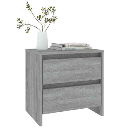 813040 vidaXL Bedside Cabinet Grey Sonoma 45x34,5x44,5 cm Engineered Wood