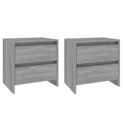 vidaXL Bedside Cabinets 2 pcs Grey Sonoma 45x34.5x44.5 cm Engineered Wood