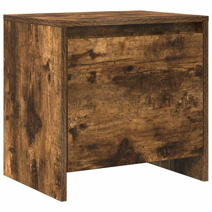 vidaXL Bedside Cabinet Smoked Oak 45x34x44,5 cm Engineered Wood
