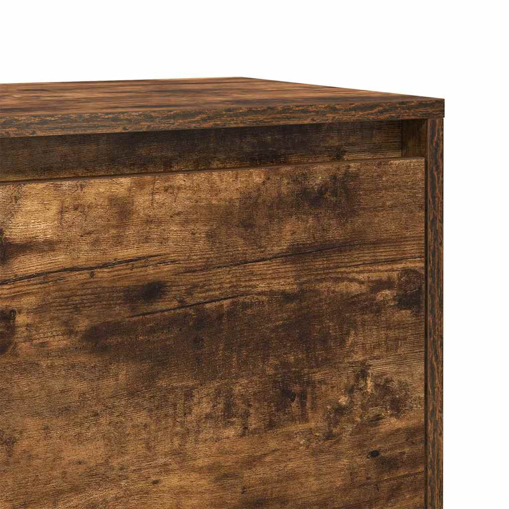 vidaXL Bedside Cabinets 2 pcs Smoked Oak 45x34x44,5 cm Engineered Wood