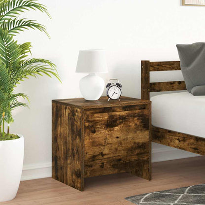 vidaXL Bedside Cabinets 2 pcs Smoked Oak 45x34x44,5 cm Engineered Wood