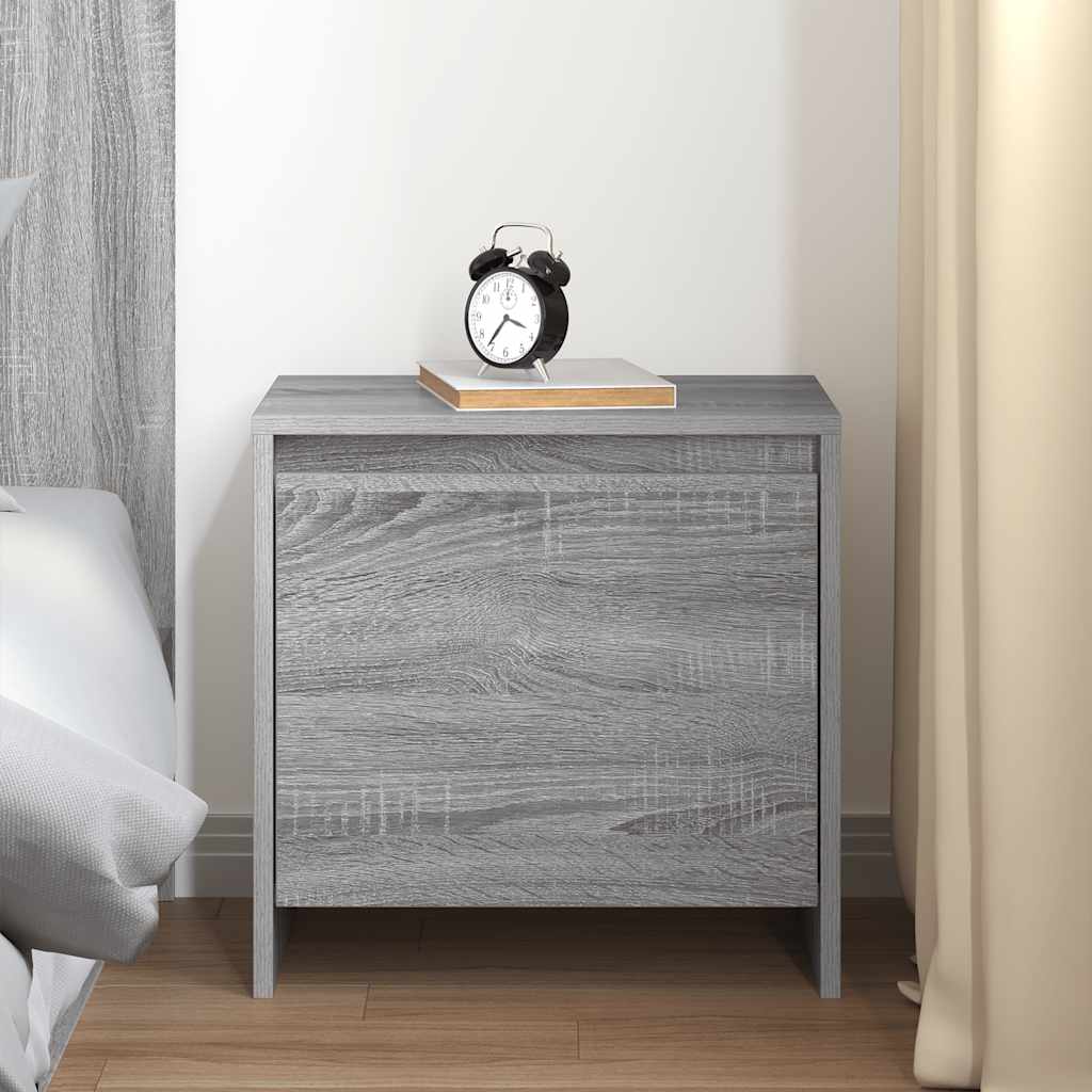 vidaXL Bedside Cabinet Grey Sonoma 45x34x44.5 cm Engineered Wood