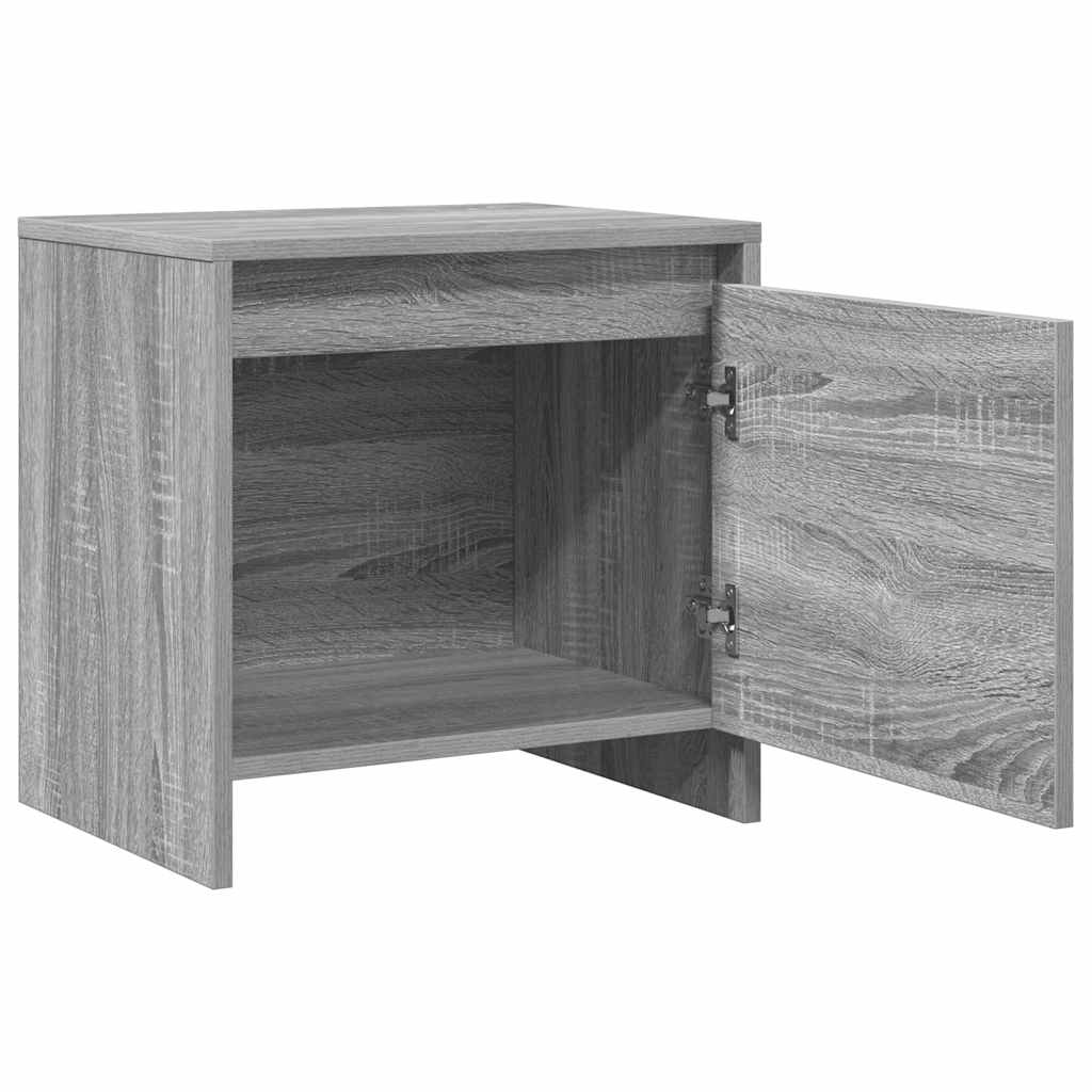 vidaXL Bedside Cabinet Grey Sonoma 45x34x44.5 cm Engineered Wood