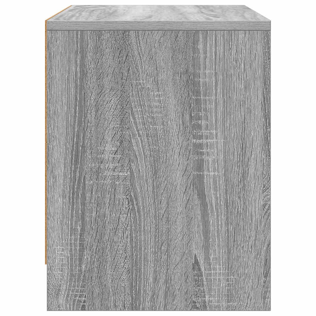 vidaXL Bedside Cabinet Grey Sonoma 45x34x44,5 cm Engineered Wood