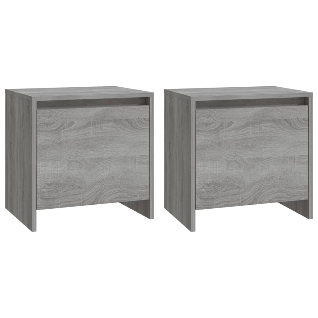 vidaXL Bedside Cabinets 2 pcs Grey Sonoma 45x34x44.5 cm Engineered Wood