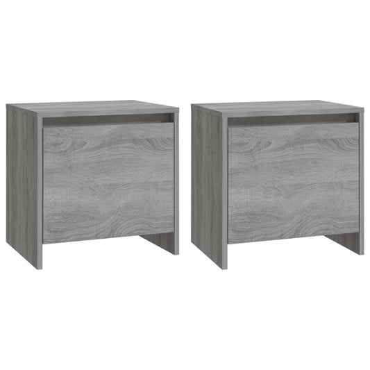vidaXL Bedside Cabinets 2 pcs Grey Sonoma 45x34x44.5 cm Engineered Wood