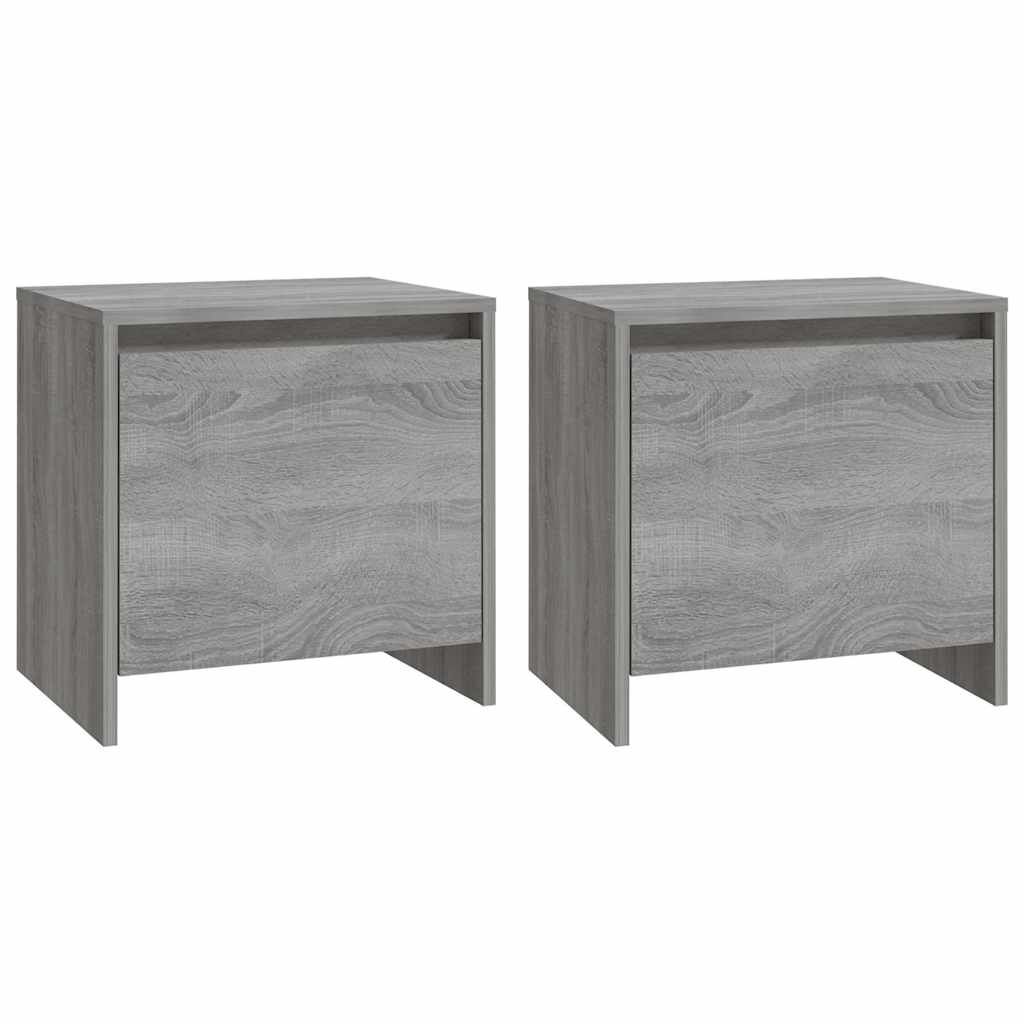 vidaXL Bedside Cabinets 2 pcs Grey Sonoma 45x34x44.5cm Engineered Wood