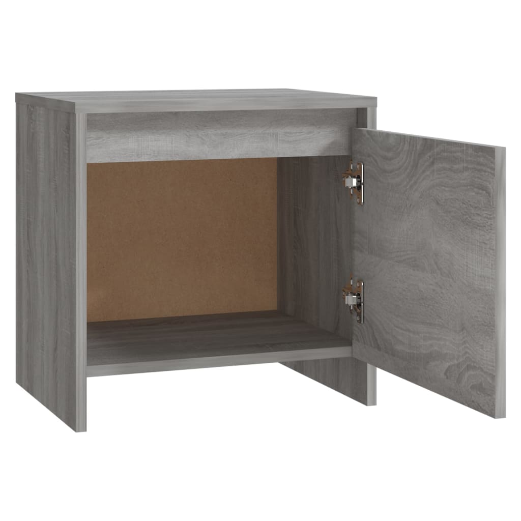 vidaXL Bedside Cabinets 2 pcs Grey Sonoma 45x34x44.5 cm Engineered Wood