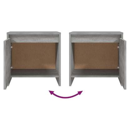vidaXL Bedside Cabinets 2 pcs Grey Sonoma 45x34x44.5 cm Engineered Wood