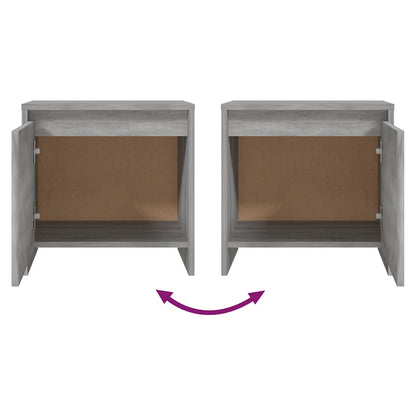 vidaXL Bedside Cabinets 2 pcs Grey Sonoma 45x34x44.5cm Engineered Wood