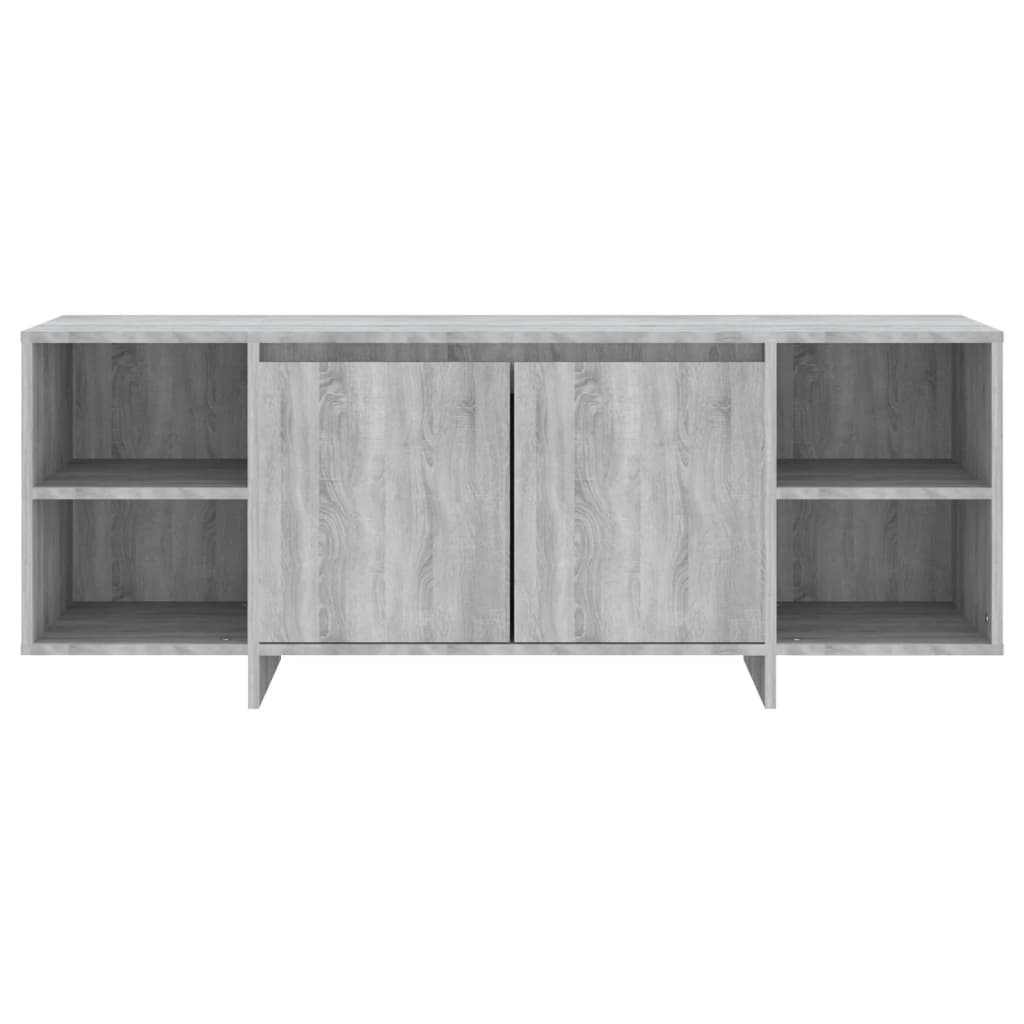vidaXL TV Cabinet Grey Sonoma 130x35x50 cm Engineered Wood