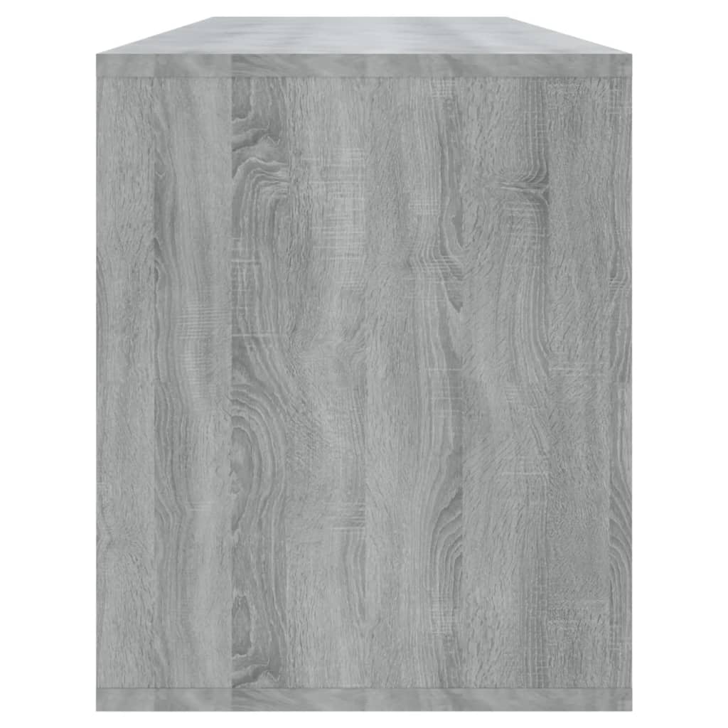 vidaXL TV Cabinet Grey Sonoma 130x35x50 cm Engineered Wood