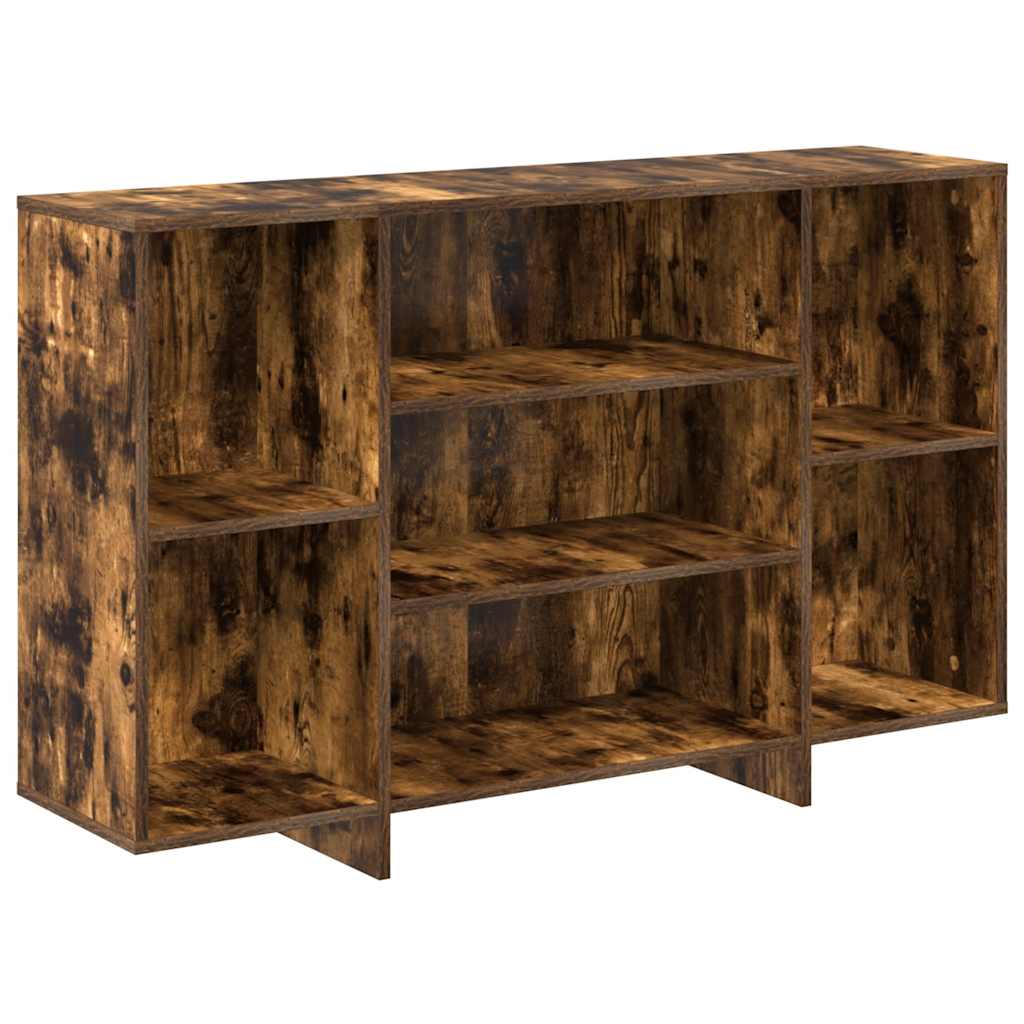 vidaXL Sideboard Smoked Oak 120x30x75 cm Engineered Wood