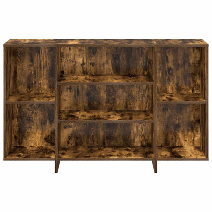 vidaXL Sideboard Smoked Oak 120x30x75 cm Engineered Wood