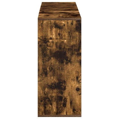 vidaXL Sideboard Smoked Oak 120x30x75 cm Engineered Wood