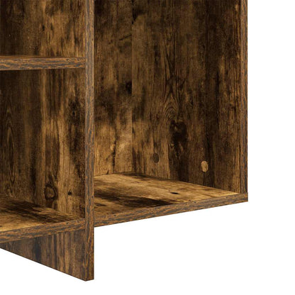 vidaXL Sideboard Smoked Oak 120x30x75 cm Engineered Wood