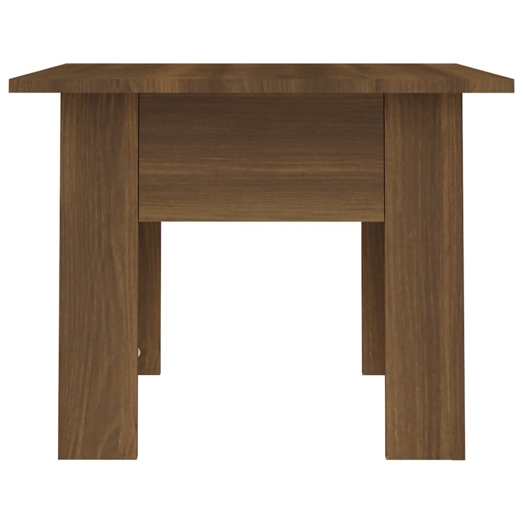 vidaXL Coffee Table Brown Oak 55x55x42 cm Engineered Wood