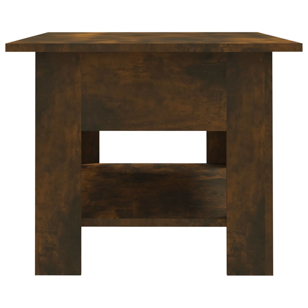 vidaXL Coffee Table Smoked Oak 102x55x42 cm Engineered Wood
