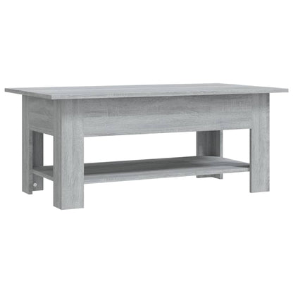vidaXL Coffee Table Grey Sonoma 102x55x42 cm Engineered Wood