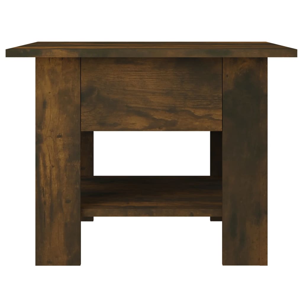 vidaXL Coffee Table Smoked Oak 55x55x42 cm Engineered Wood