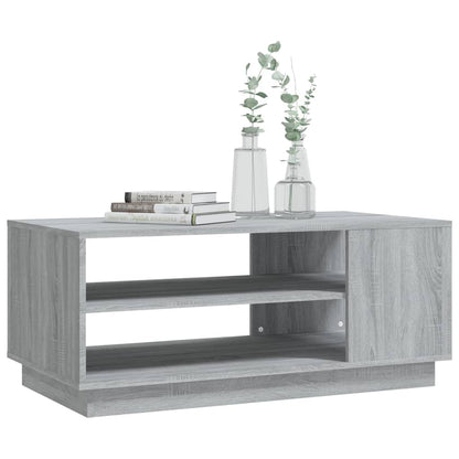 vidaXL Coffee Table Grey Sonoma 102x55x43 cm Engineered Wood