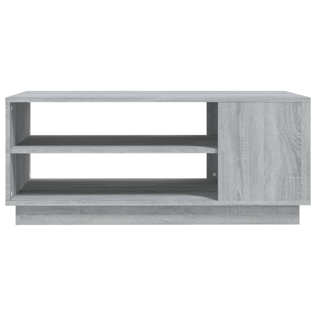 vidaXL Coffee Table Grey Sonoma 102x55x43 cm Engineered Wood