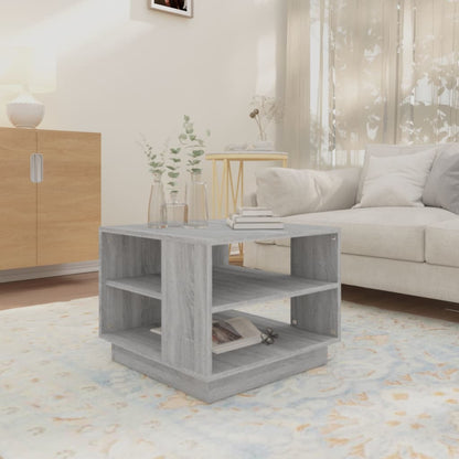 vidaXL Coffee Table Grey Sonoma 55x55x43 cm Engineered Wood