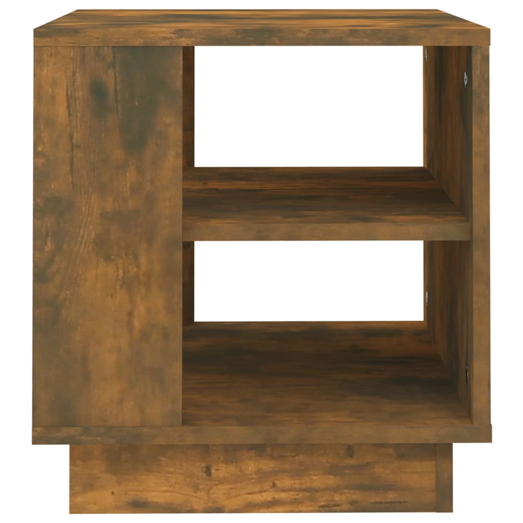 vidaXL Coffee Table Smoked Oak 40x40x43 cm Engineered Wood