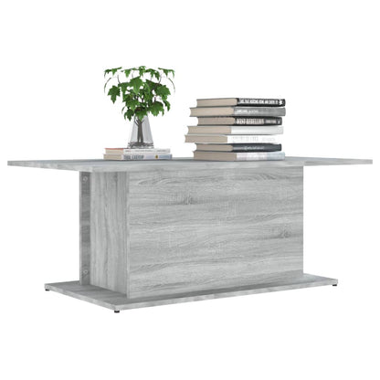 813093 vidaXL Coffee Table Grey Sonoma 102x55,5x40 cm Engineered Wood