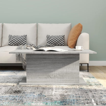 813093 vidaXL Coffee Table Grey Sonoma 102x55,5x40 cm Engineered Wood