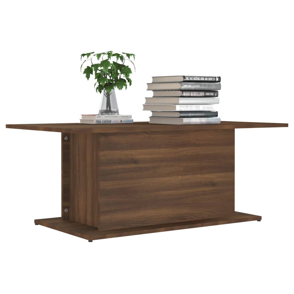 813094 vidaXL Coffee Table Brown Oak 102x55,5x40 cm Engineered Wood