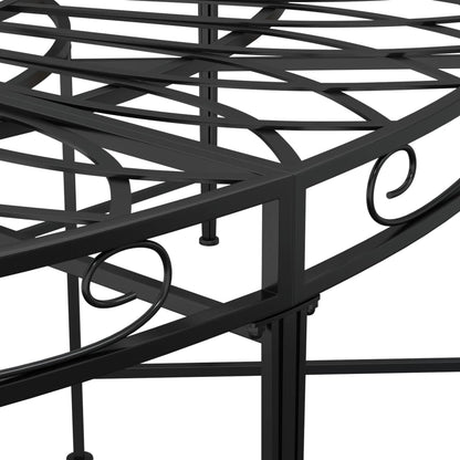 vidaXL Tree Bench | Black | Steel | Large | Durable | Tree Bench | Round
