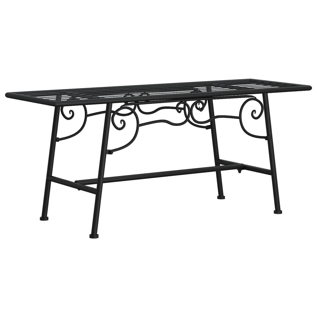 vidaXL Tree Bench | Black | Steel | Tough | Tree Bench | Circular | Traditional