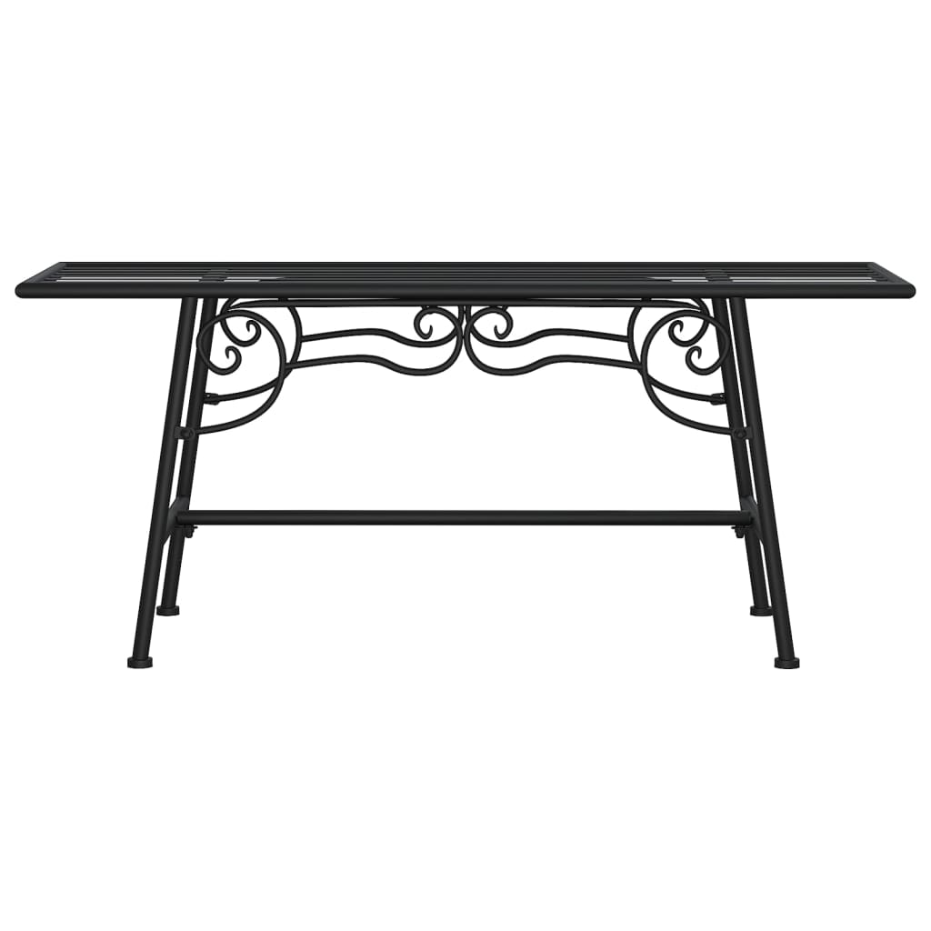 vidaXL Tree Bench | Black | Steel | Tough | Tree Bench | Circular | Traditional