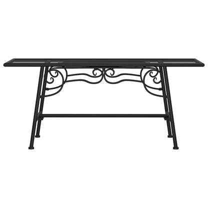 vidaXL Tree Bench | Black | Steel | Tough | Tree Bench | Circular | Traditional