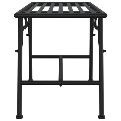 vidaXL Tree Bench | Black | Steel | Tough | Tree Bench | Circular | Traditional